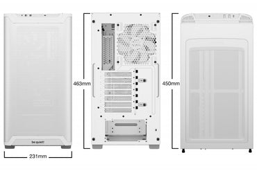 be quiet! PURE BASE 501 Airflow Window | Midi Tower Case | Wit - Matmuis