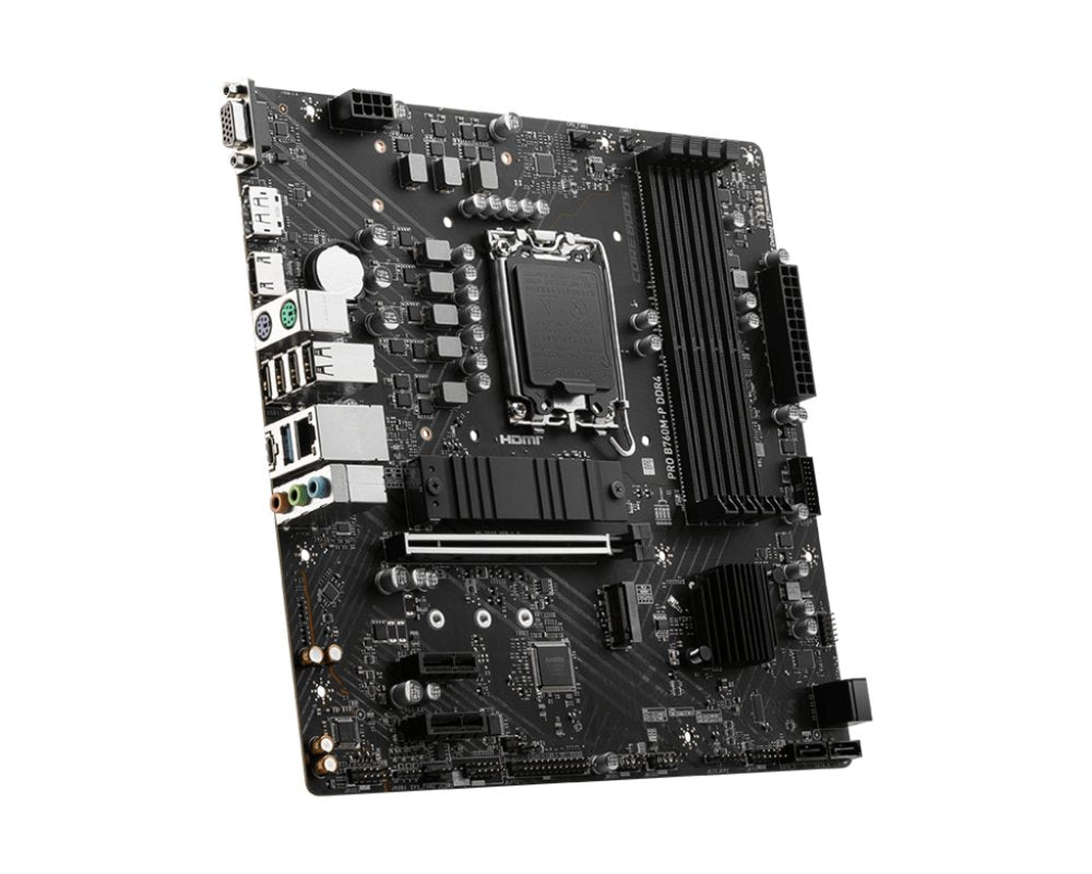 MSI PRO B760M-P | Socket LGA 1700 | Intel B760 | 4xDDR5 | Micro-ATX | Moederbord - Matmuis - Matmuis