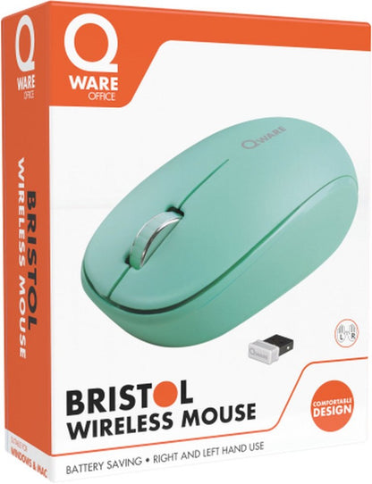 QWARE Wireless Mouse Bristol Mint - Matmuis