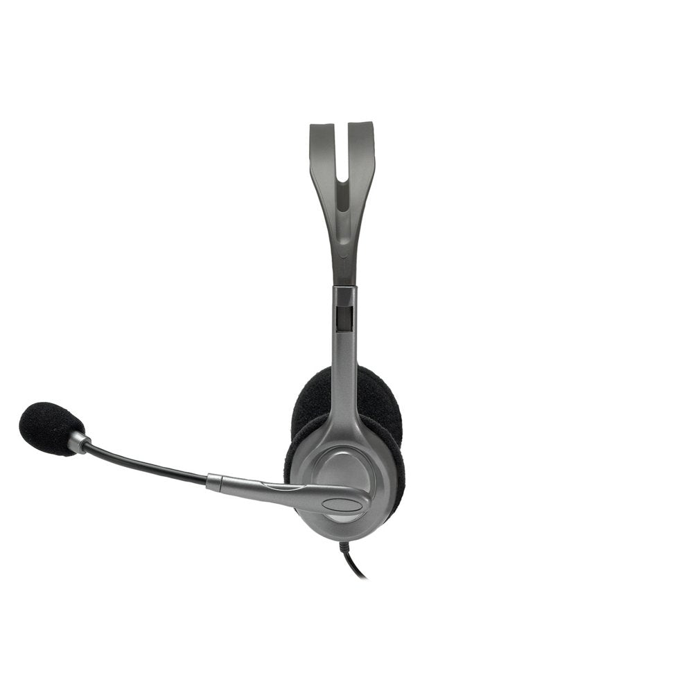Logitech H110 | On-Ear Bedrade 3,5mm Koptelefoon met Microfoon | Zwart/Zilver - Matmuis - Matmuis
