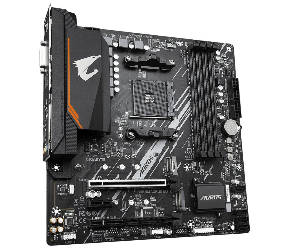 Gigabyte B550M AORUS ELITE | Socket AM4 | AMD B550 | 4xDDR4 | Micro-ATX | Moederbord - Matmuis - Matmuis