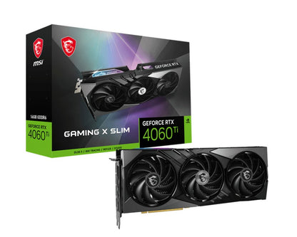 MSI GeForce RTX 4060 Ti GAMING X SLIM | 16GB GDDR6 VRAM | Videokaart | GPU | Nvidia - Matmuis