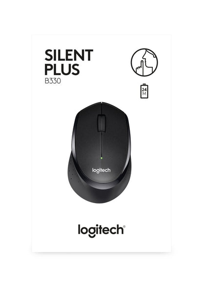 Logitech B330 Silent Plus | Draadloze Muis | Links- en Rechtshandig | RF | 1000 DPI | Zwart - Matmuis - Matmuis