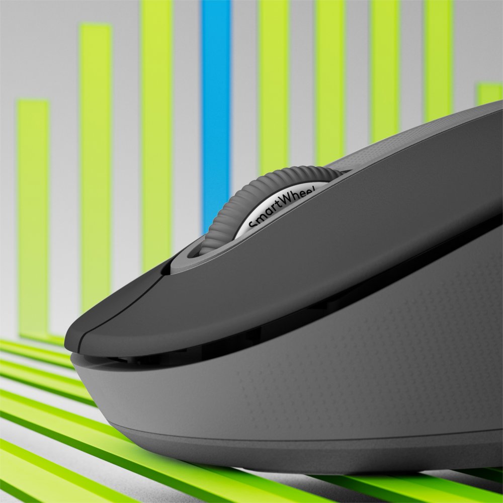 Logitech Signature M650 | Draadloze Muis | RF-Draadloos + Bluetooth | 1000 DPI | Grafiet - Matmuis - Matmuis