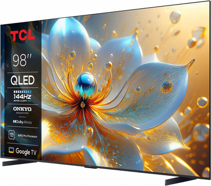 TCL 98T8C | 98 inch 4K QLED | 144Hz Motion | Dolby Vision & Dolby Atmos | Google TV & WiFi (2025) | OPEN BOX - Matmuis