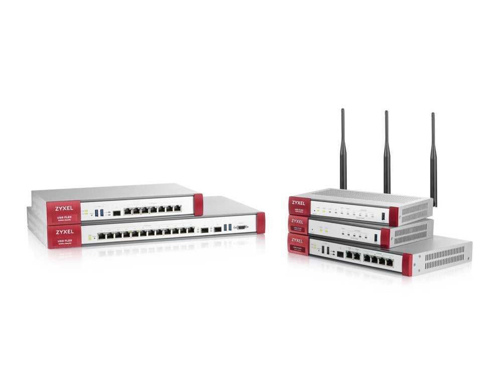 Zyxel USG Flex 100 | Firewall (Hardware) | 900 Mbit/s | 5x Gigabit LAN/WAN | VPN & UTM Beveiliging | Desktopbehuizing