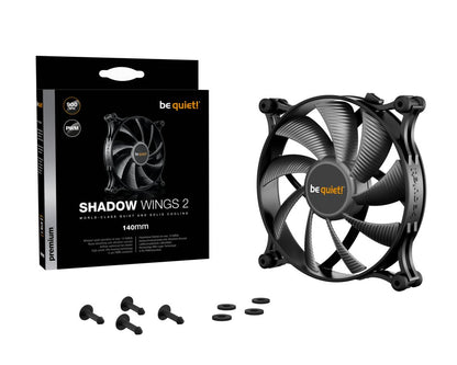 be quiet! Shadow Wings 2 | 140mm Case Fan - Matmuis - Matmuis