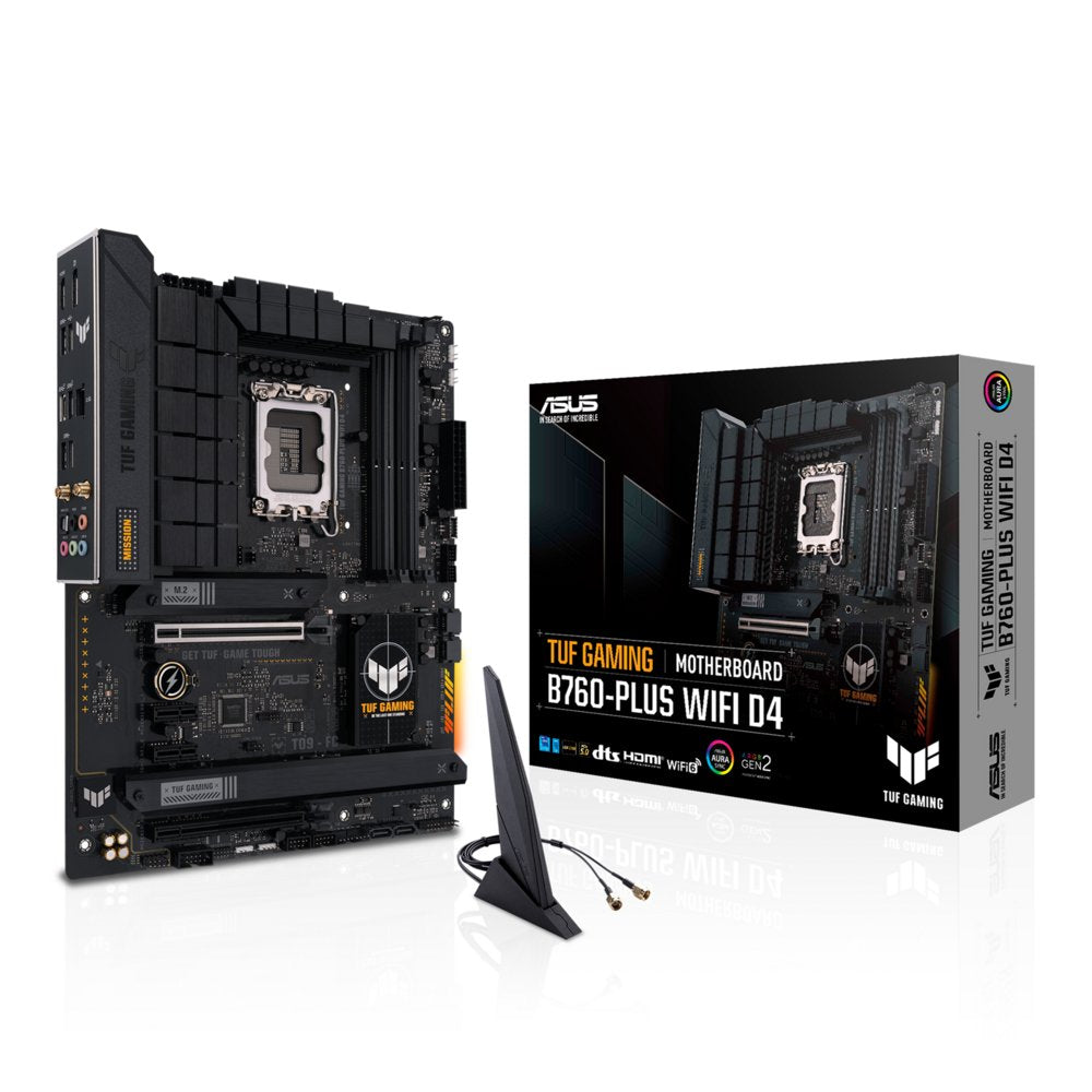 ASUS TUF GAMING B760-PLUS WIFI D4 | Socket LGA 1700 | Intel B760 | 4xDDR4 | ATX | Moederbord - Matmuis - Matmuis