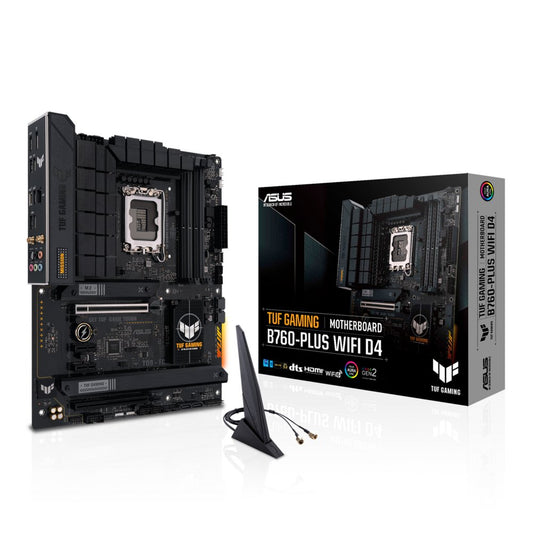 ASUS TUF GAMING B760-PLUS WIFI D4 | Socket LGA 1700 | Intel B760 | 4xDDR4 | ATX | Moederbord - Matmuis - Matmuis
