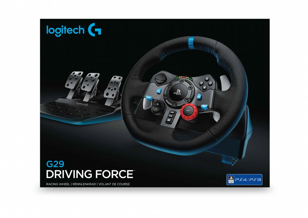 Logitech G29 Driving Force Stuurwiel + Pedalen | Force Feedback | 900° Rotatie | USB 2.0 | Compatibel met PC, PS3, PS4, PS5 - Matmuis - Matmuis