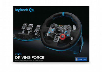 Logitech G29 Driving Force Stuurwiel + Pedalen | Force Feedback | 900° Rotatie | USB 2.0 | Compatibel met PC, PS3, PS4, PS5 - Matmuis - Matmuis