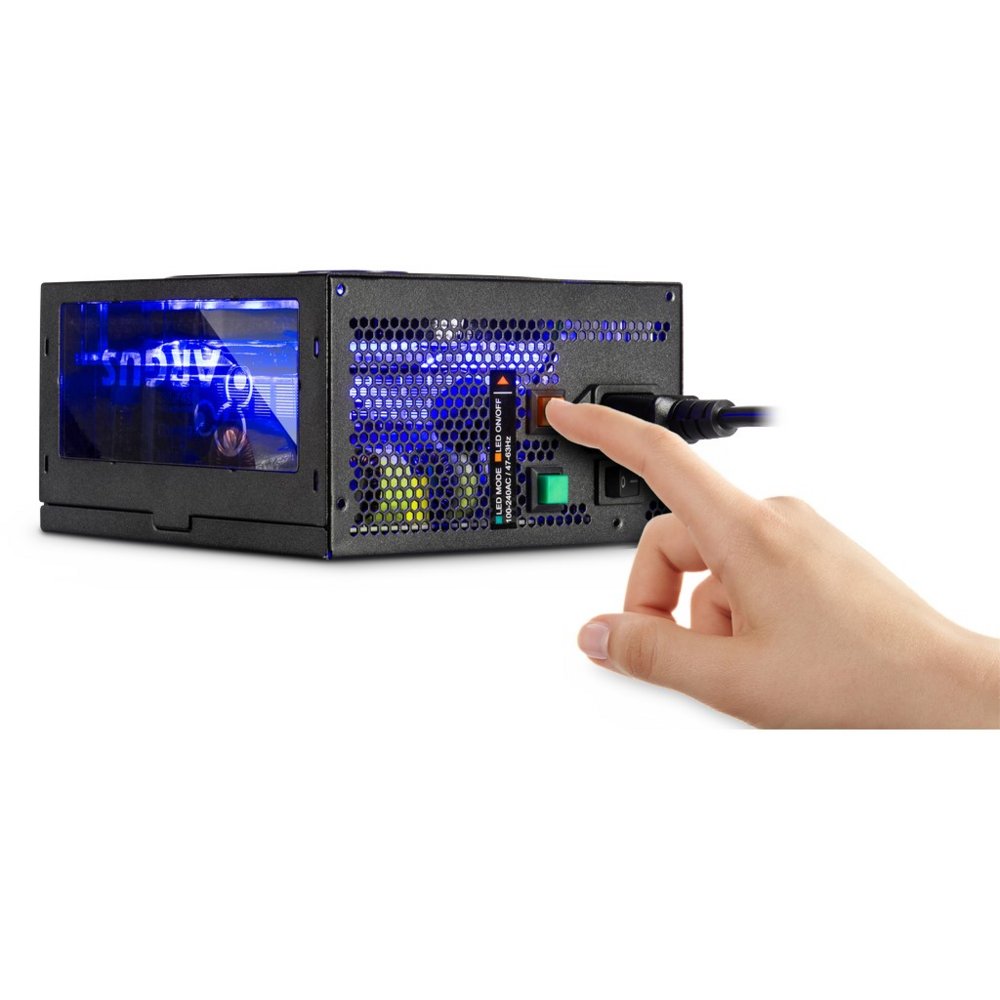 Inter-Tech Argus RGB-650W CM II | 650 Watt Gold ATX PSU | Deels Modulair | Power Supply | Voeding - Matmuis - Matmuis