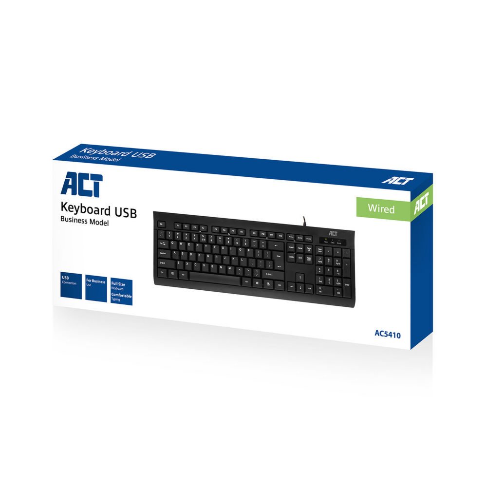 ACT AC5410 | Bedraad Toetsenbord | USB Aansluiting | QWERTY - Matmuis - Matmuis