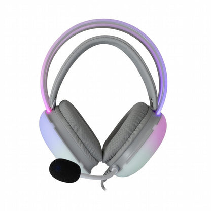 White Shark Firefly RGB | On-Ear Gaming Headset | 3,5mm Connector & USB-A | Wit - Matmuis - Matmuis