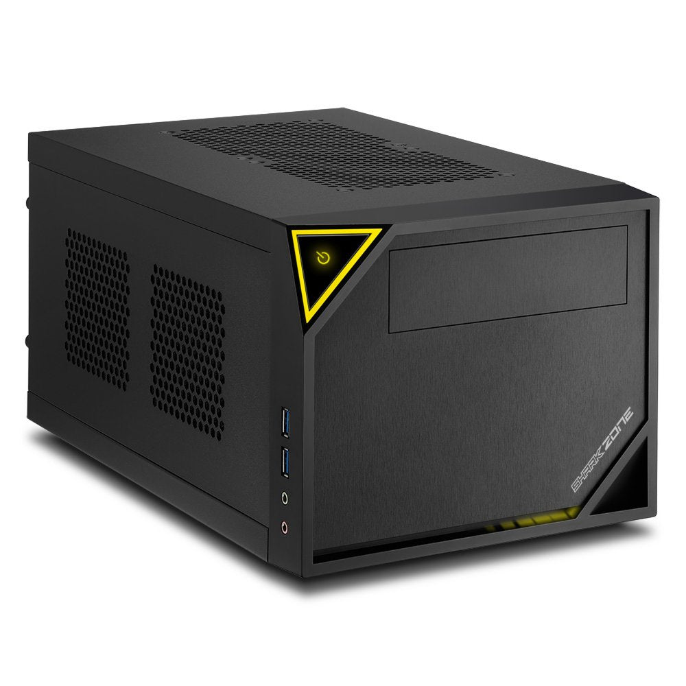 Sharkoon Shark Zone C10 | Mini-ITX Case | Zwart/Geel - Matmuis