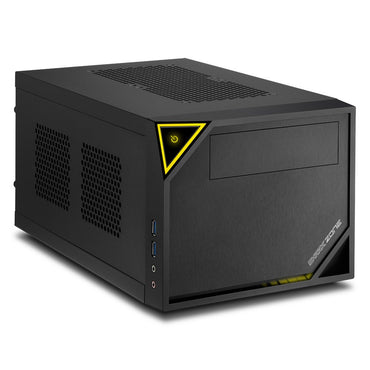 Sharkoon Shark Zone C10 | Mini-ITX Case | Zwart/Geel - Matmuis