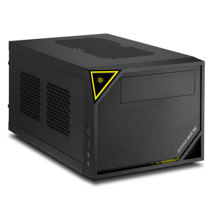 Sharkoon Shark Zone C10 | Mini-ITX Case | Zwart/Geel - Matmuis