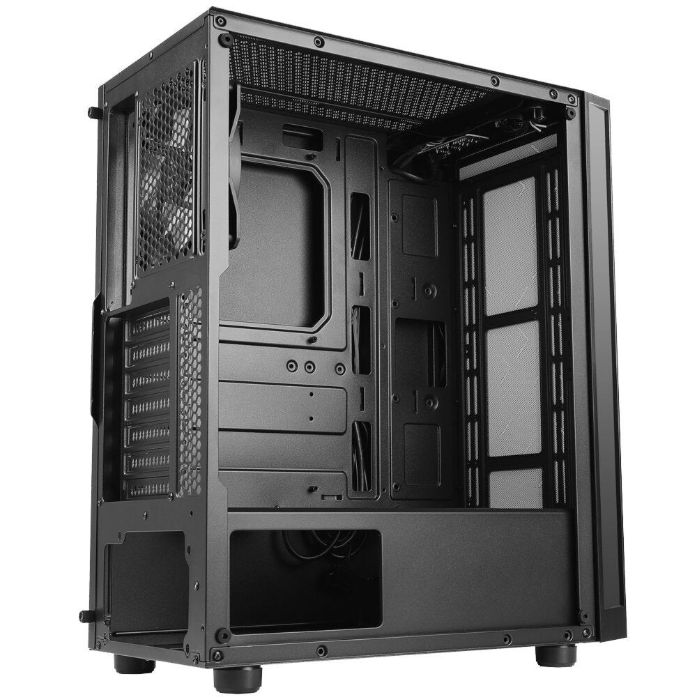 Azza Spectra RGB | Midi Tower Case | Zwart - Matmuis