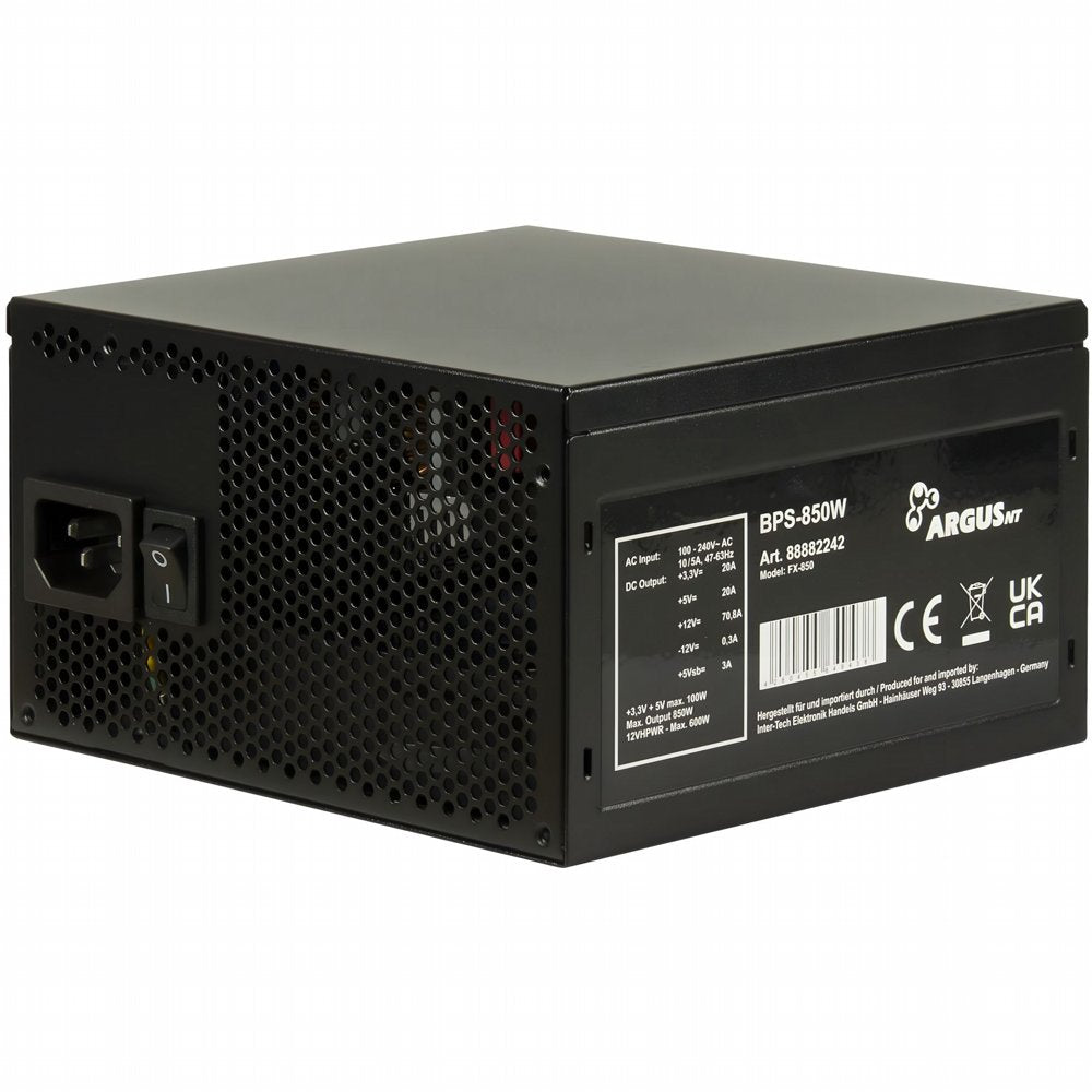 Inter-Tech ArgusNT BPS-850W | 850 Watt Bronze ATX 3.1 | Voeding | PSU - Matmuis - Matmuis
