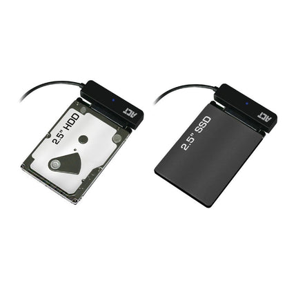 ACT kabel-tussenstuk | USB-C naar SATA 7-pin + 15-pin | Zwart | AC1525 - Matmuis - Matmuis