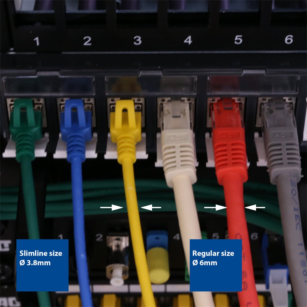 ACT netwerkkabel | Cat6a | U/FTP (STP) | 1 m | Grijs | DC7001