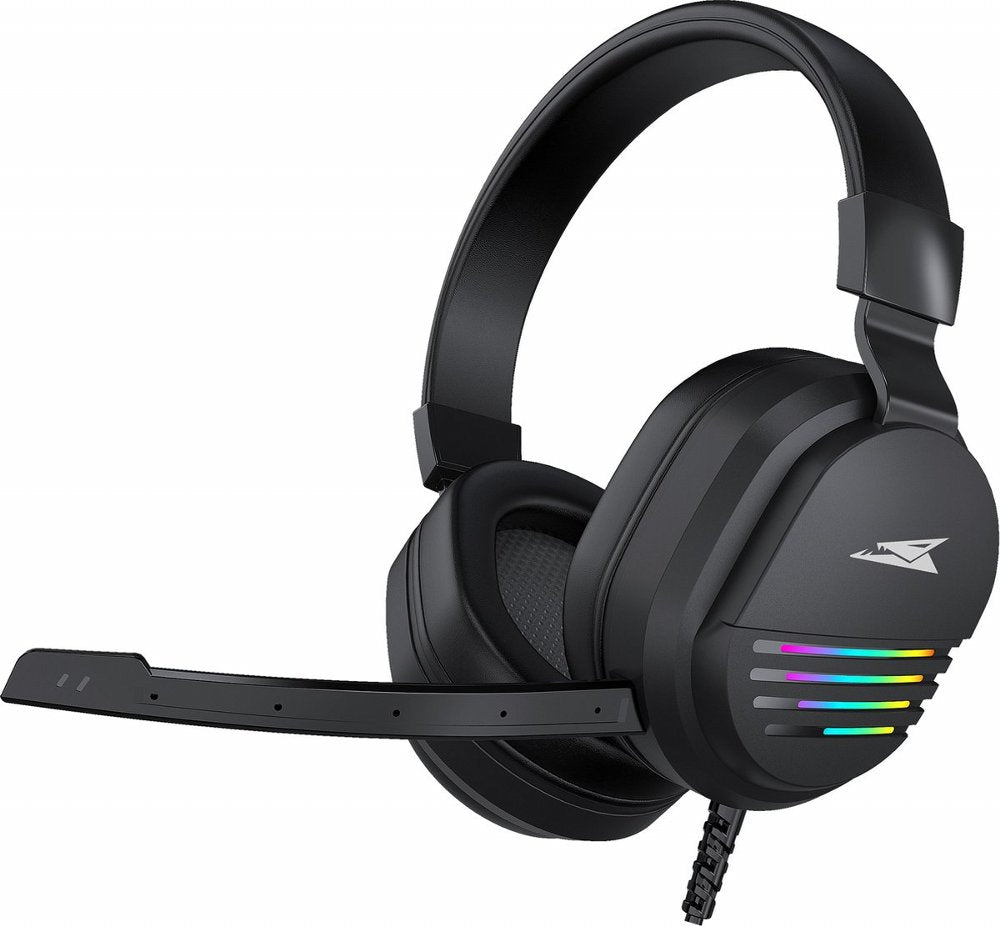 Baracuda PEARL RGB | On-Ear Gaming Headset 3,5mm en USB | Zwart - Matmuis