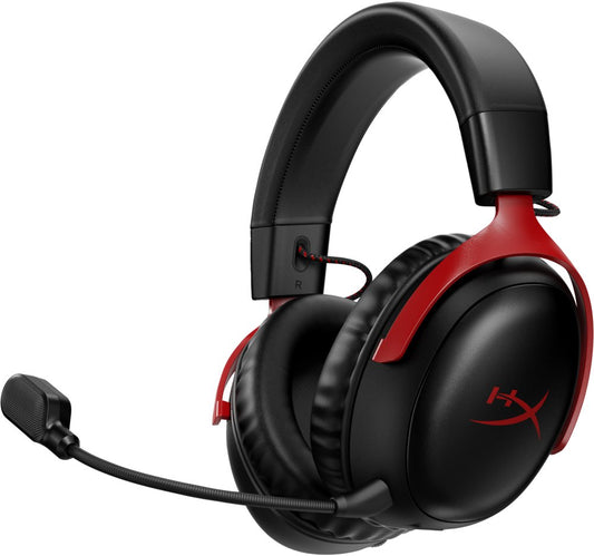 HyperX Cloud III | Draadloze Over-ear Gaming Headset | USB-A & USB-C Receiver | Zwart/Rood - Matmuis - Matmuis