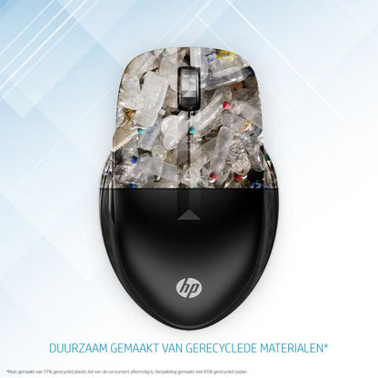 HP 430 | Multi-Device Draadloze Muis | Links- en Rechtshandig | RF + Bluetooth | 1200 DPI | Zwart - Matmuis - Matmuis