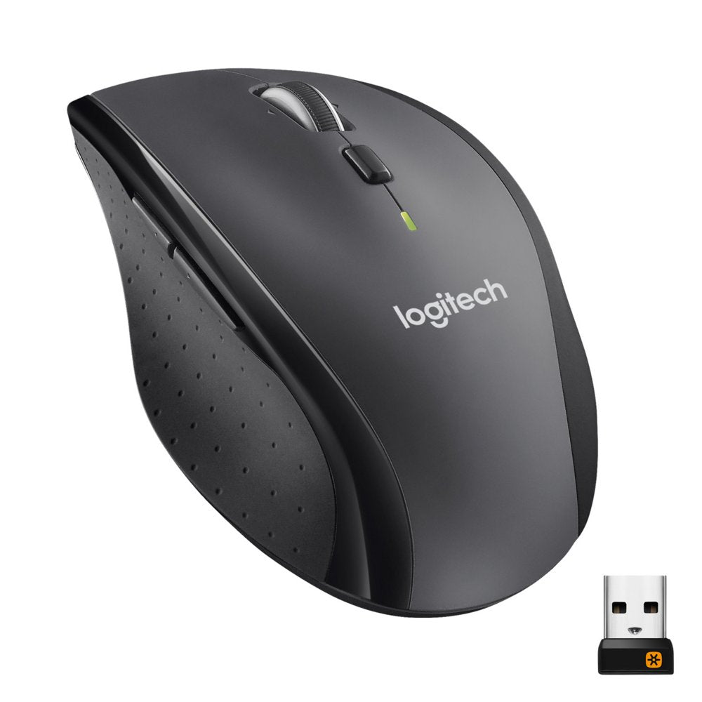 Logitech Marathon M705 | Draadloze Muis | Rechtshandig | RF | 1000 DPI | Zwart - Matmuis - Matmuis