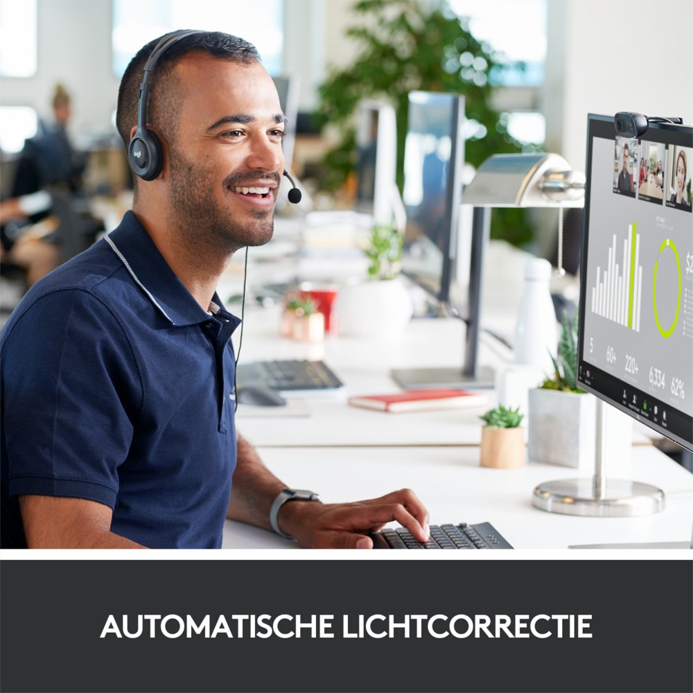 Logitech C270 | 720p 30FPS USB Webcam met Microfoon - Matmuis - Matmuis