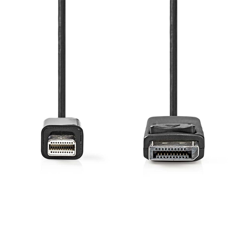 Nedis CCGL37400BK20 | Mini DisplayPort-naar-DisplayPort kabel | 2 m | Mini DisplayPort Male naar DisplayPort Male | Tot 4K@60Hz | Zwart - Matmuis - Matmuis
