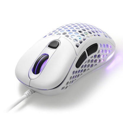 Sharkoon Light² 200 | Bekabelde Gaming Muis | Links- en Rechtshandig | USB-A | 16000 DPI | Wit - Matmuis - Matmuis