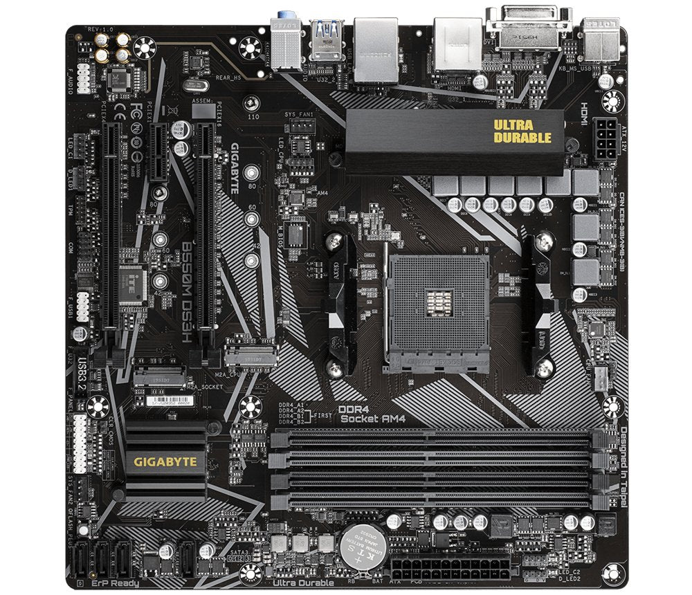 Gigabyte B550M DS3H | Socket AM4 | AMD B550 | 4xDDR4 | Micro-ATX | Moederbord - Matmuis - Matmuis