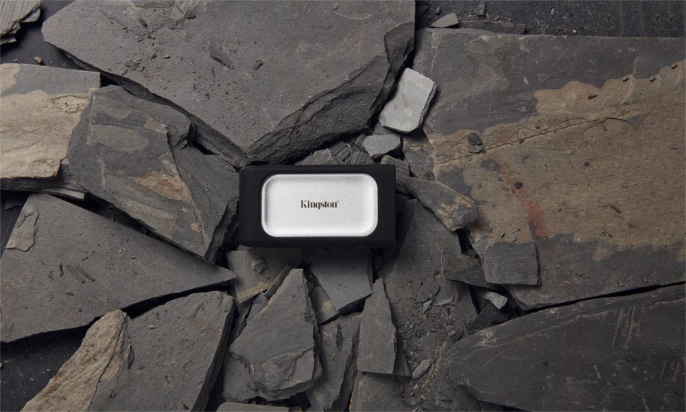Kingston XS2000 | Externe SSD | 2000GB | USB 3.2 Gen 2x2 | Compact & Snel | Zilver/Zwart - Matmuis