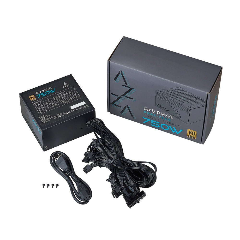 AZZA PSAZ-750G | 750W Gold ATX 3.0 PSU | Modulair | Power Supply | Voeding - Matmuis
