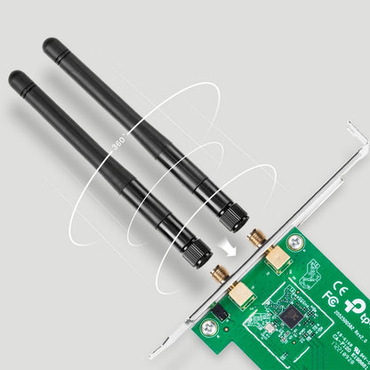 TP-LINK TL-WN881ND | Wi-Fi 4 Intern WLAN PCI Express | 300 Mbps | 2,4 GHz | Zwart