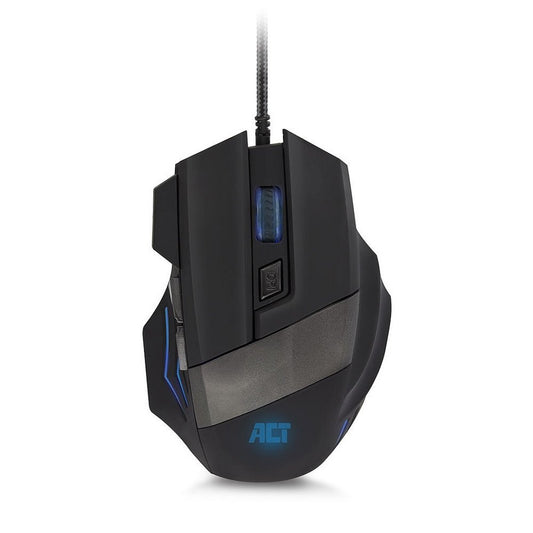 ACT AC5000 | Bedrade Gaming Muis | Rechtshandig | USB-A | 3200 DPI | Zwart - Matmuis - Matmuis