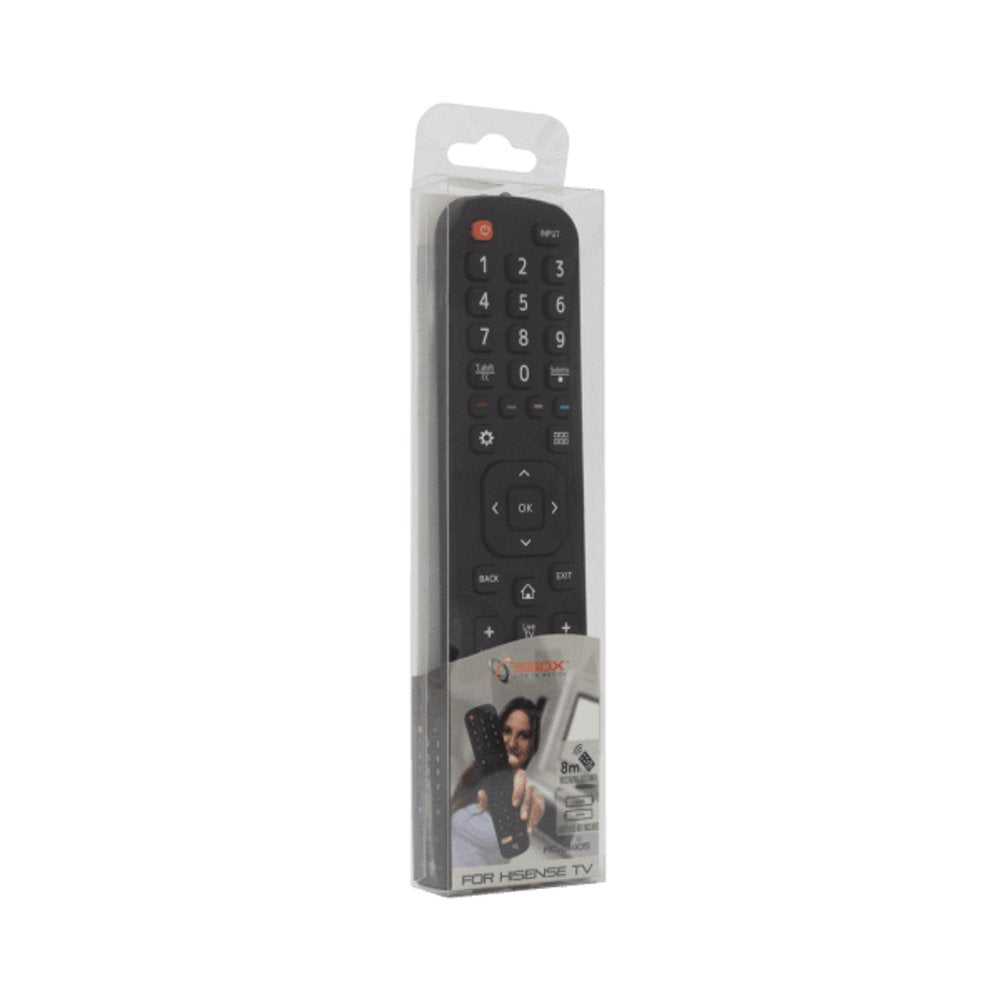 SBOX RC-01405 | Afstandsbediening | Geschikt voor Hisense TV's | Zwart - Matmuis