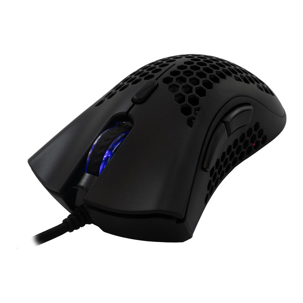 Baracuda CORAL RGB | Bedrade Gaming Muis | USB-A | 12800 DPI | Zwart - Matmuis - Matmuis