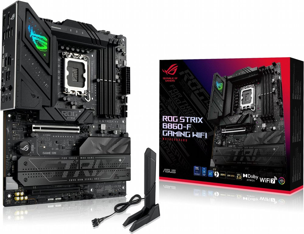 ASUS ROG Strix B860-F GAMING WIFI | Socket LGA 1851 | Intel B860 | 4xDDR5 | ATX | Moederbord - Matmuis - Matmuis