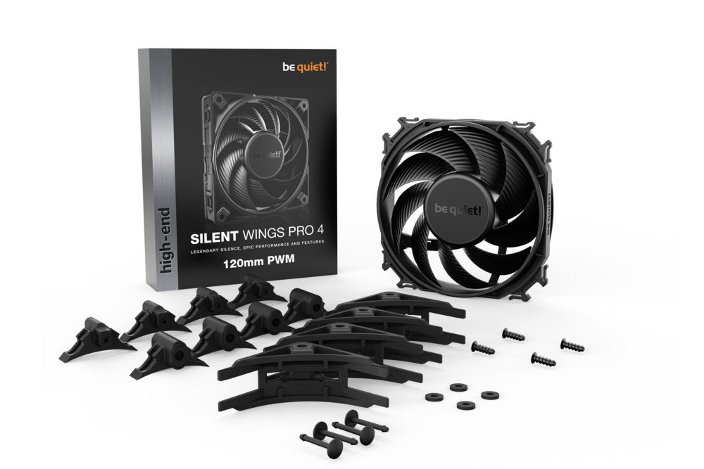 be quiet! Silent Wings Pro 4 | 120mm PWM Case Fan | Zwart - Matmuis - Matmuis