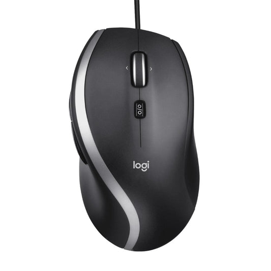 Logitech M500s Advanced | Bekabelde Muis | Rechtshandig | USB-A | 4000 DPI | Zwart/Zilver - Matmuis - Matmuis