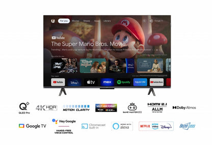 TCL 43C655 | 43'' Ultra HD 4K | QLED Smart TV | Google TV | Dolby Vision | 60Hz - Matmuis - Matmuis