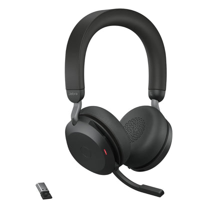 Jabra Evolve2 75 | Draadloze On-Ear Headset met USB | Zwart - Matmuis - Matmuis
