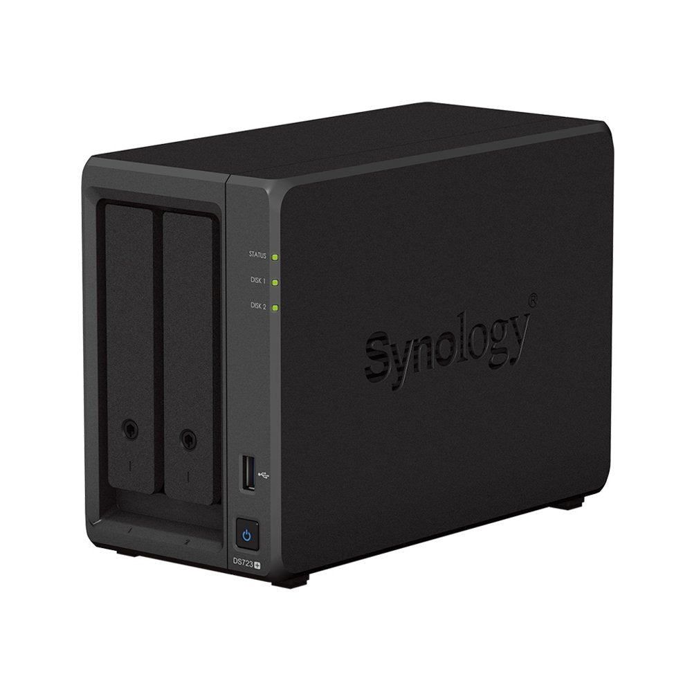 Synology DiskStation DS723+ NAS | 2 Drive Bays | AMD Ryzen R1600 | 2x Gigabit Ethernet | Zwart - Matmuis - Matmuis