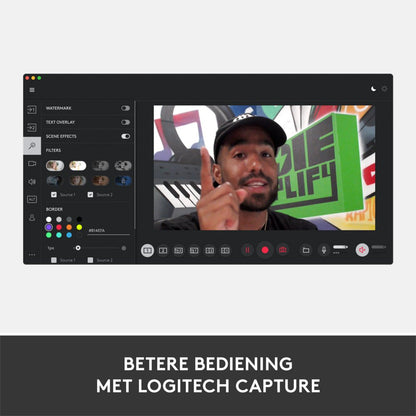 Logitech StreamCam | 1080p 60FPS USB-C Webcam met Microfoon | Grafiet - Matmuis - Matmuis