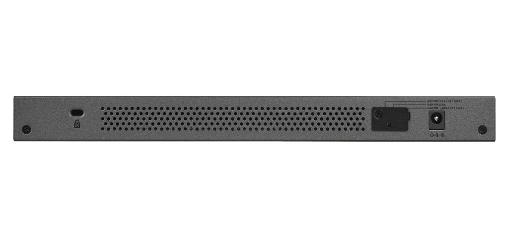 NETGEAR GS116PP | 16-poorts Gigabit Unmanaged Switch | 16x PoE+ (183W) | FlexPoE | Fanless | Desktop/wand/rackmontage