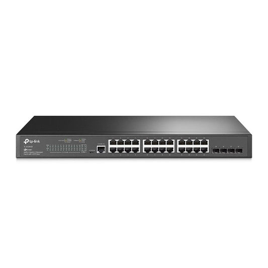 TP-Link TL-SG3428 | JetStream Managed L2 Switch | 24 Poorten | Gigabit Ethernet (10/100/1000 Mbps) | 4x SFP | Omada SDN | Rackmount | Zwart - Matmuis