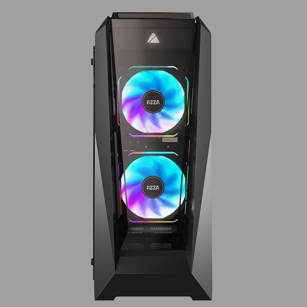 Azza Chroma 410B | Midi Tower Case | Zwart - Matmuis