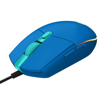 Logitech G203 | Gaming Muis | Rechtshandig | USB-A | 8.000 DPI | Blauw - Matmuis